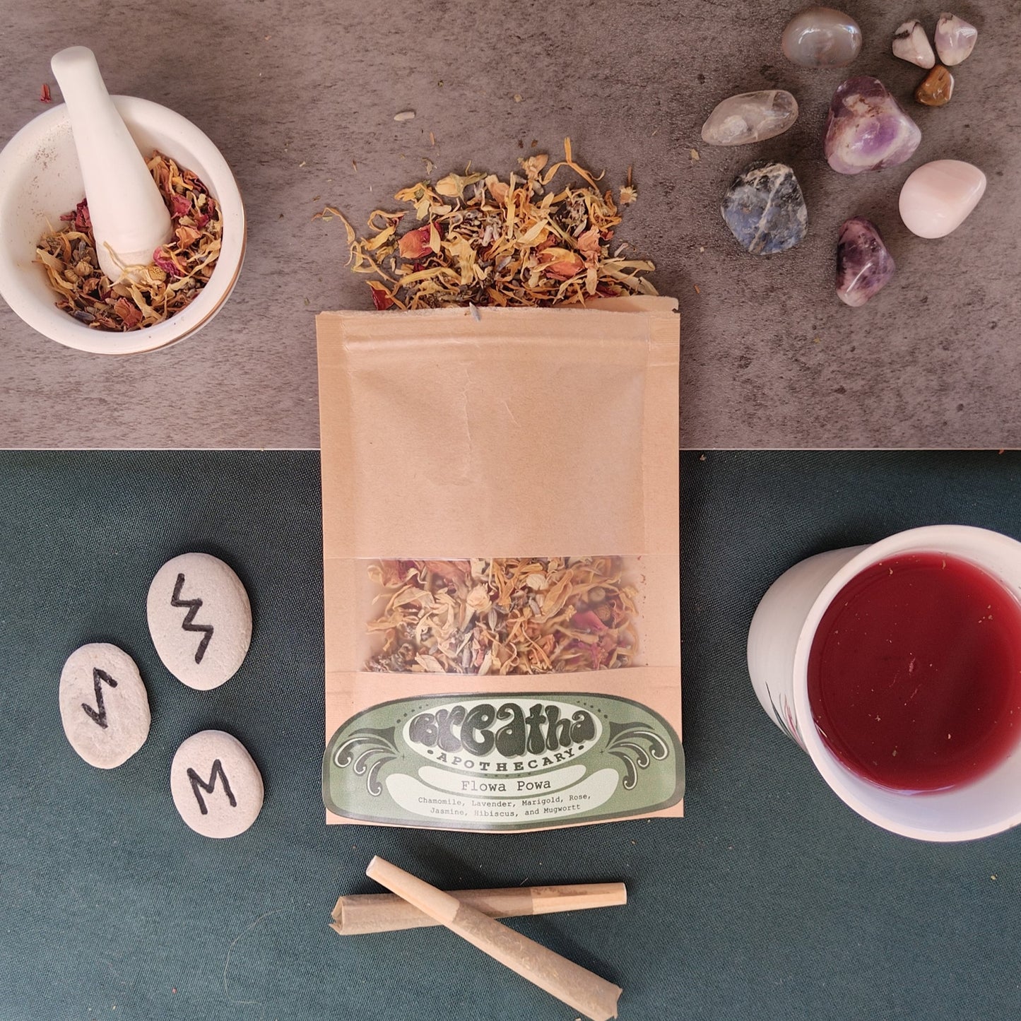 Flowa Powa Herbal Blend Pouch - Herbal Blend for Positivity