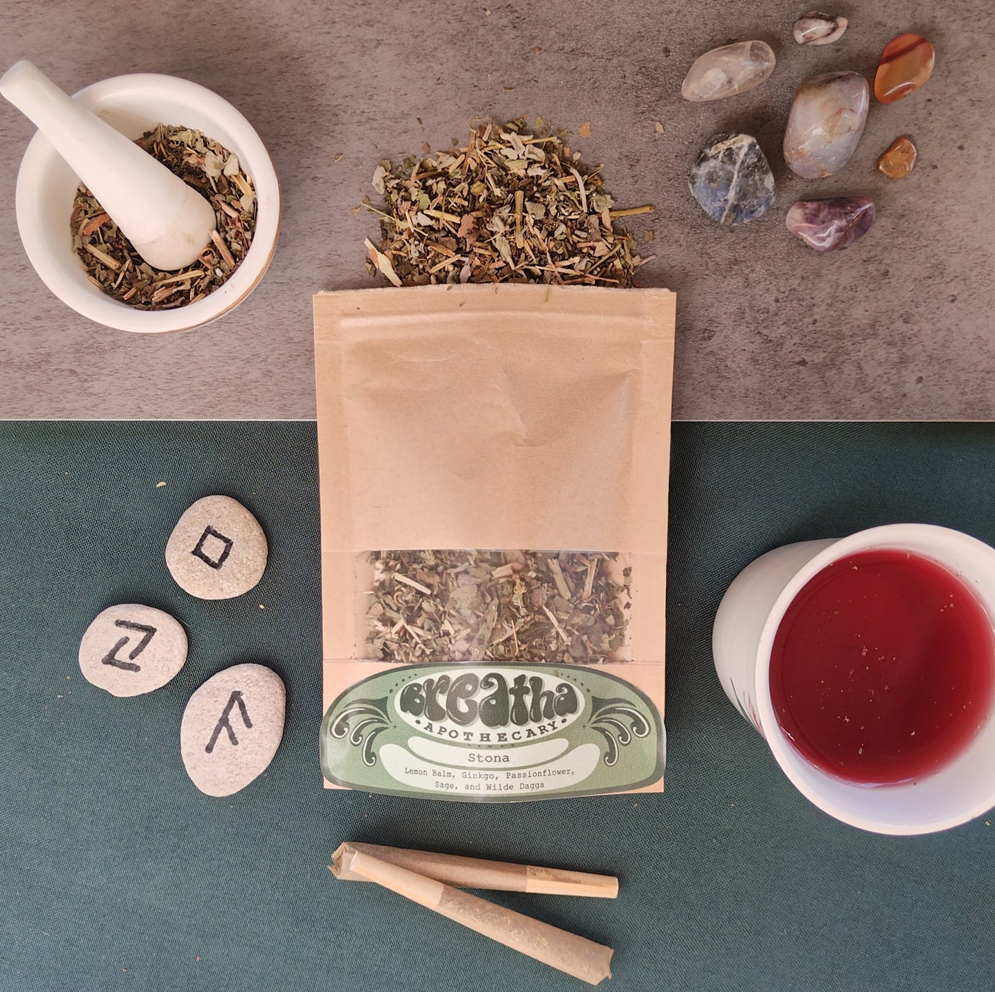 Stona Pre-Roll - Herbal Smoke Blend for Focus & Clarity